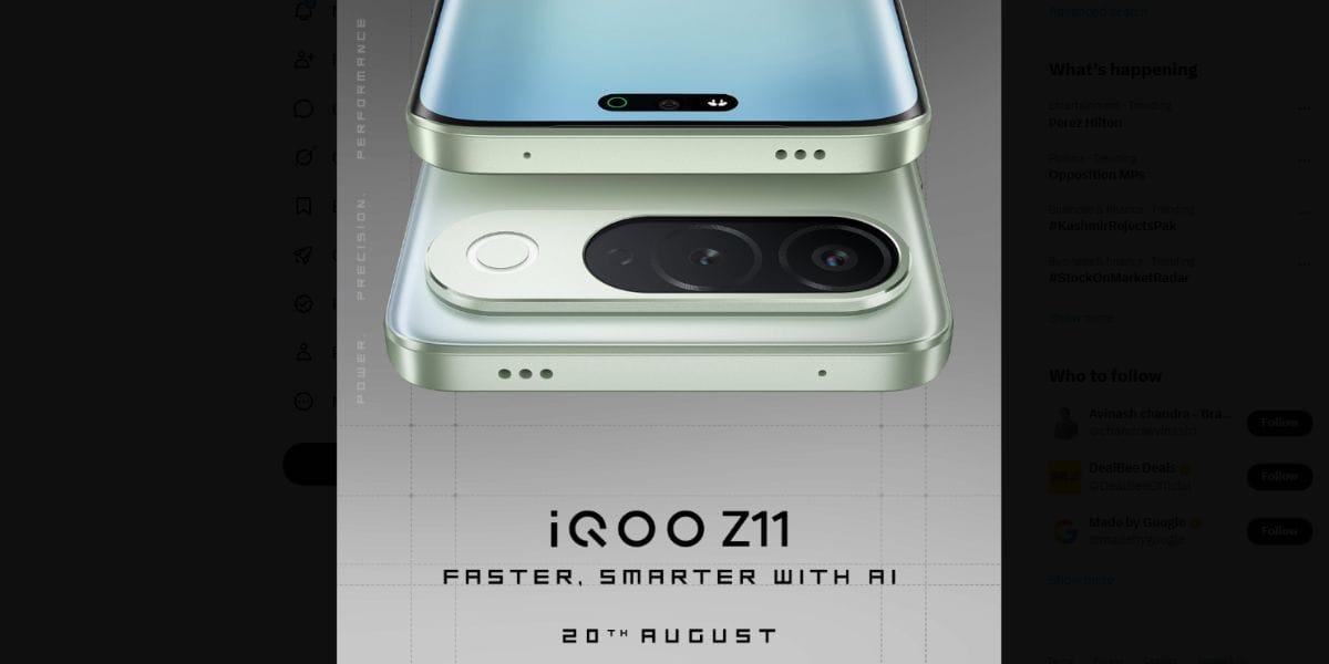 iQOO Z11 Launch Date Confirmed For 20 Aug: Find Details Here
