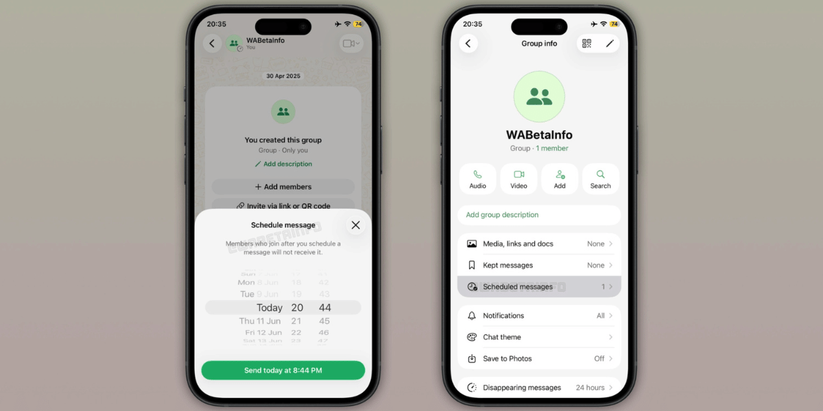 WhatsApp iOS Messages Testing details