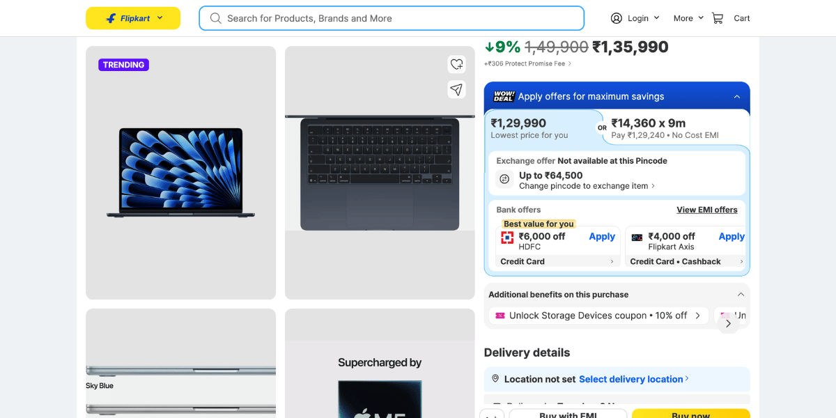 MacBook Air M5 Flipkart Deal