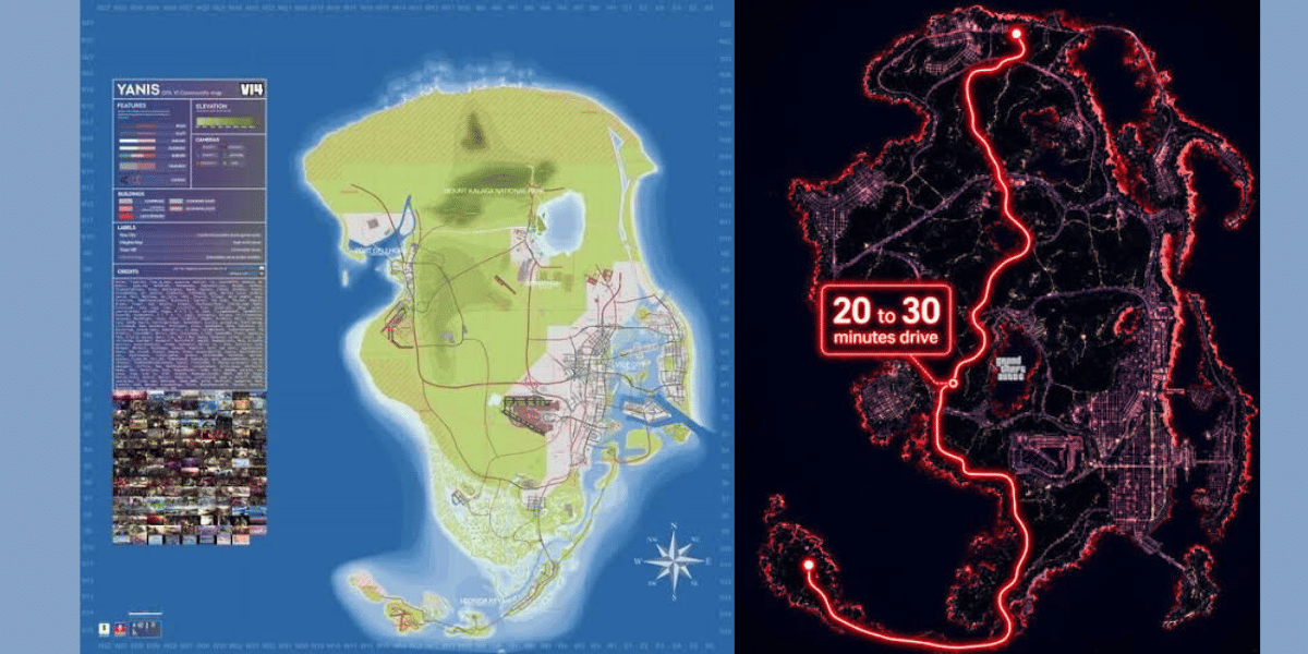 GTA 6 Map Leak Looks Surprisingly Close To A Fan Made Community Map
