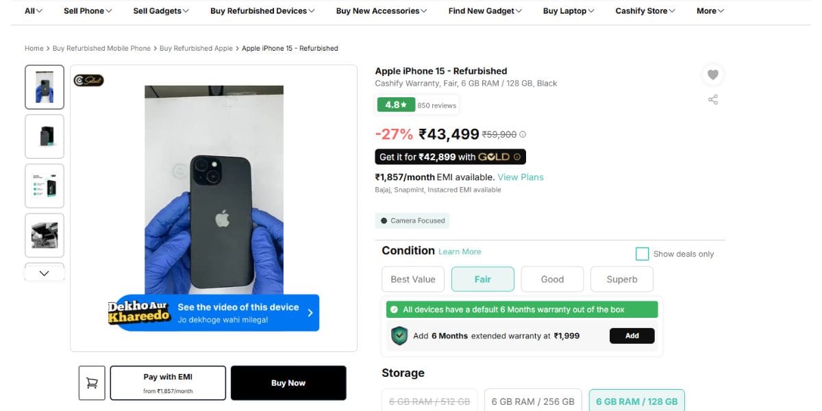 iphone 15 cashify