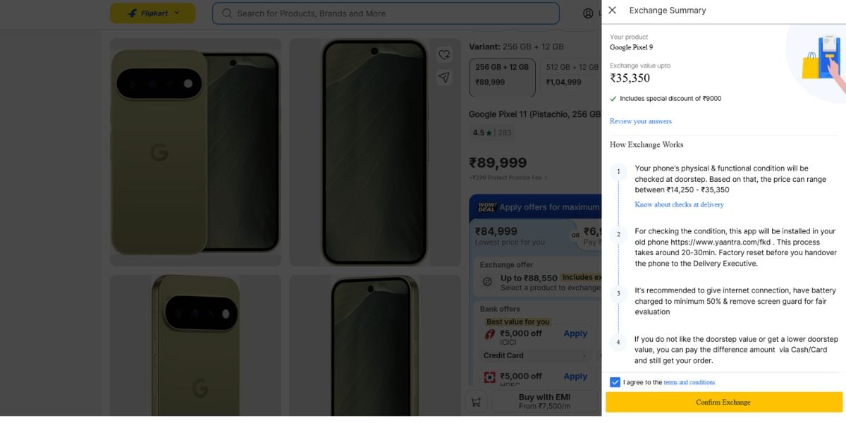 google pixel 11 sale exchange offer for pixel 9 users