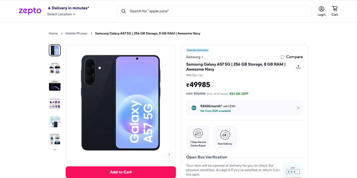 Galaxy A57 Rakhi Deal Galaxy A57 Rakhi Deal
