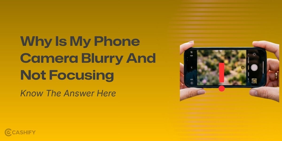 Why Is My Phone Camera Blurry And Not Focusing: Know The Answer Here