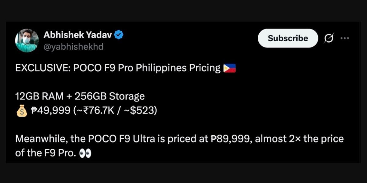 poco f9 series price