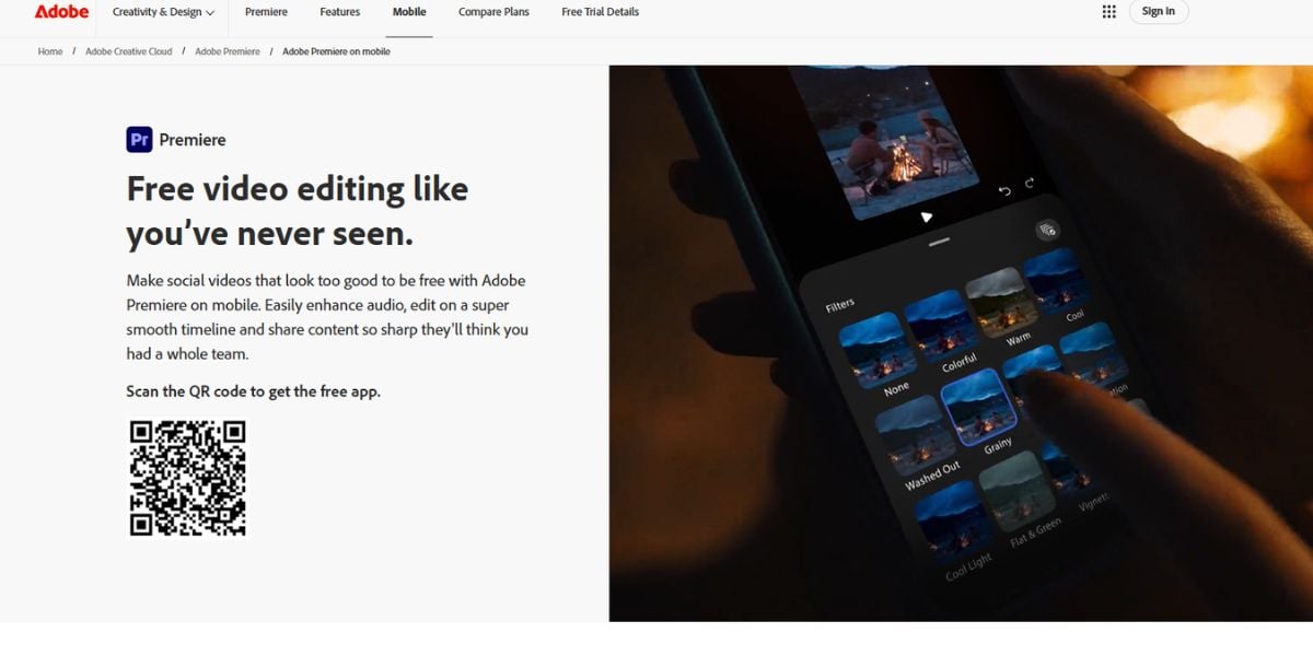adobe premiere free android
