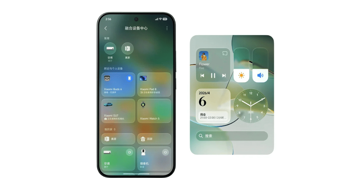 HyperOS 4 Soft Light Glass feature 