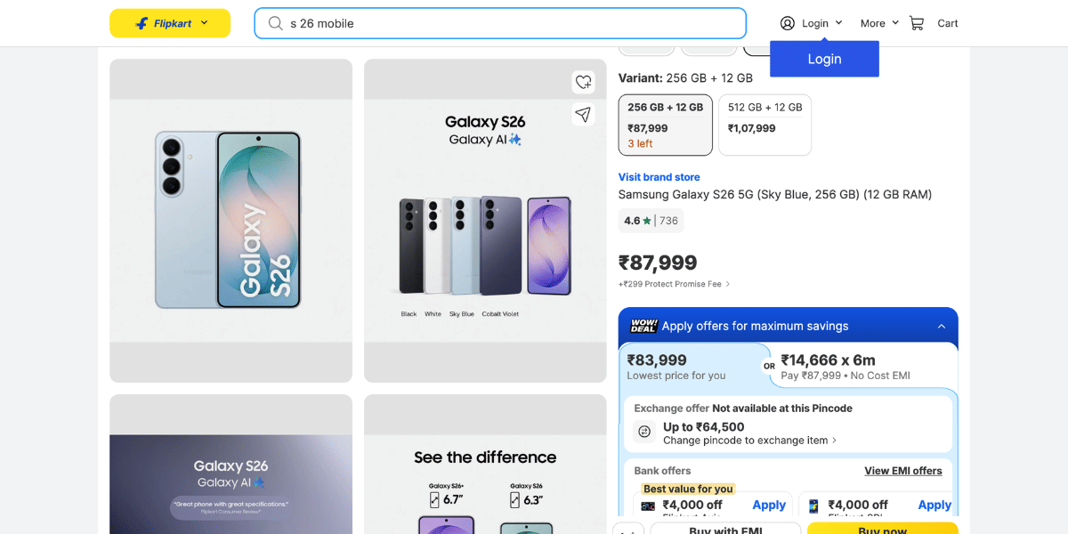 Samsung S 26 discount