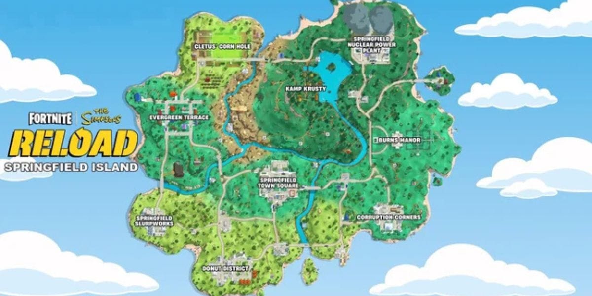 Fortnite Springfield Map Details