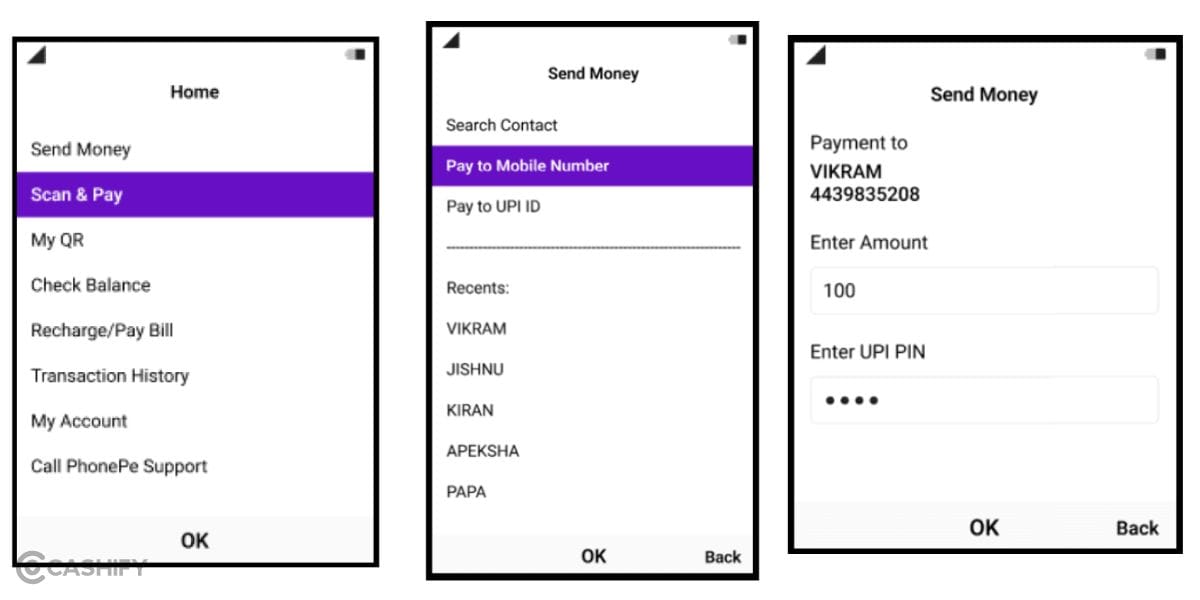 how to make upi payment without the internet