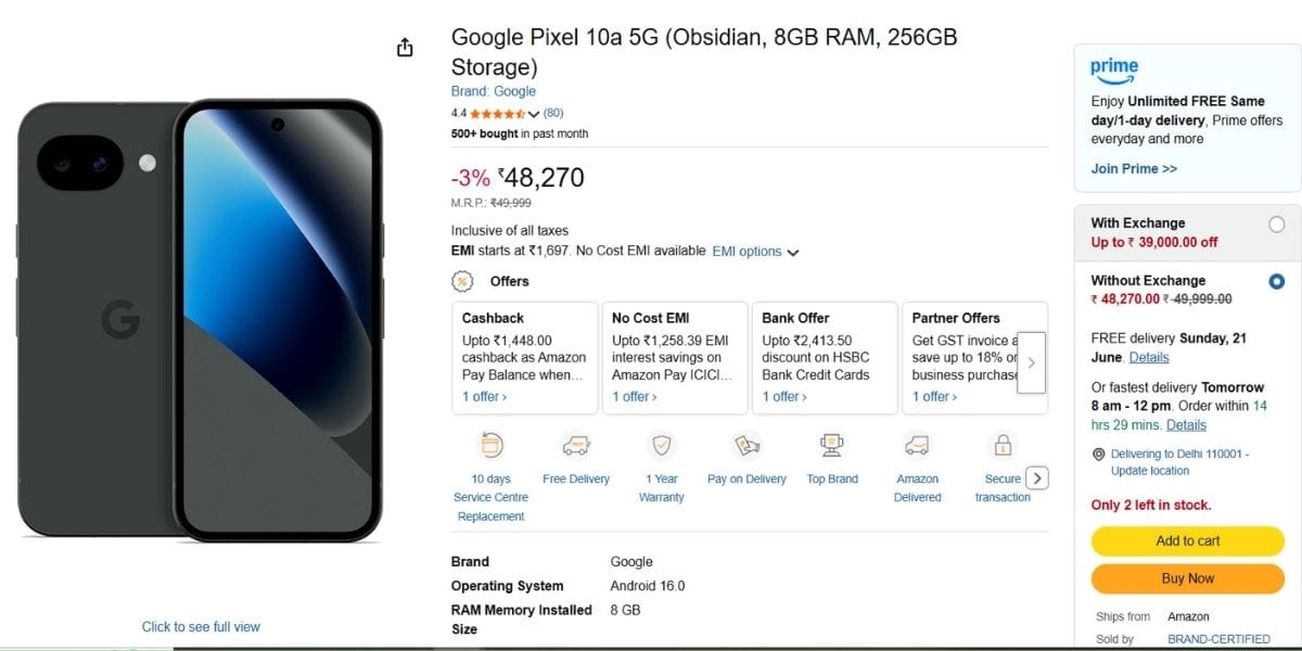 pixel 10a price