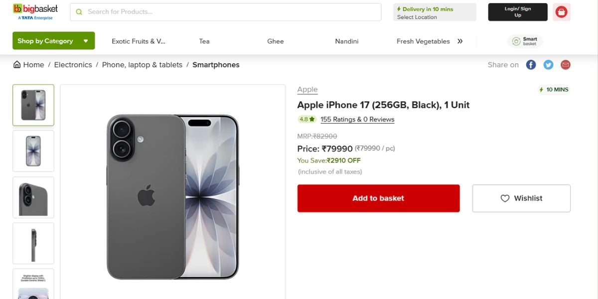 iPhone 17 Price Drop Offer: Available At Just To Rs 79990 On Big Basket