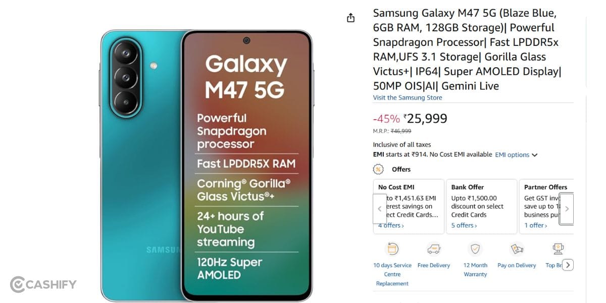 samsung galaxy m47 price amazon