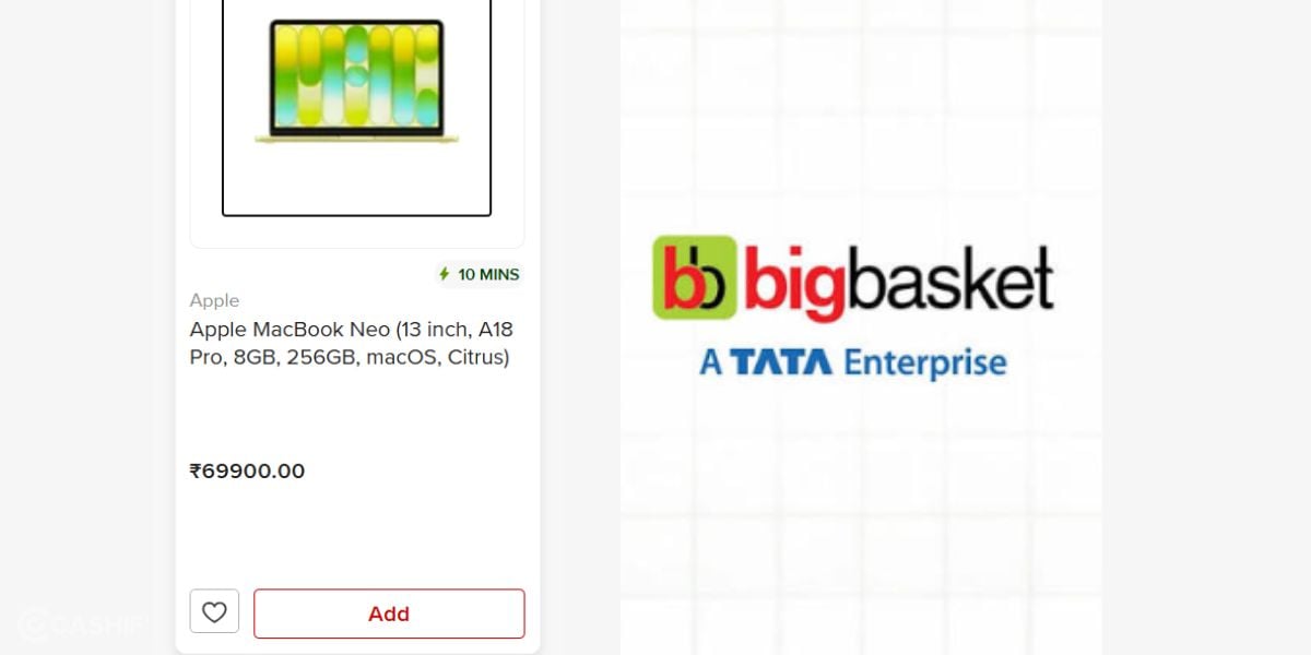 MacBook Neo BigBasket Sale: Price Drops To Only Rs 69,990!