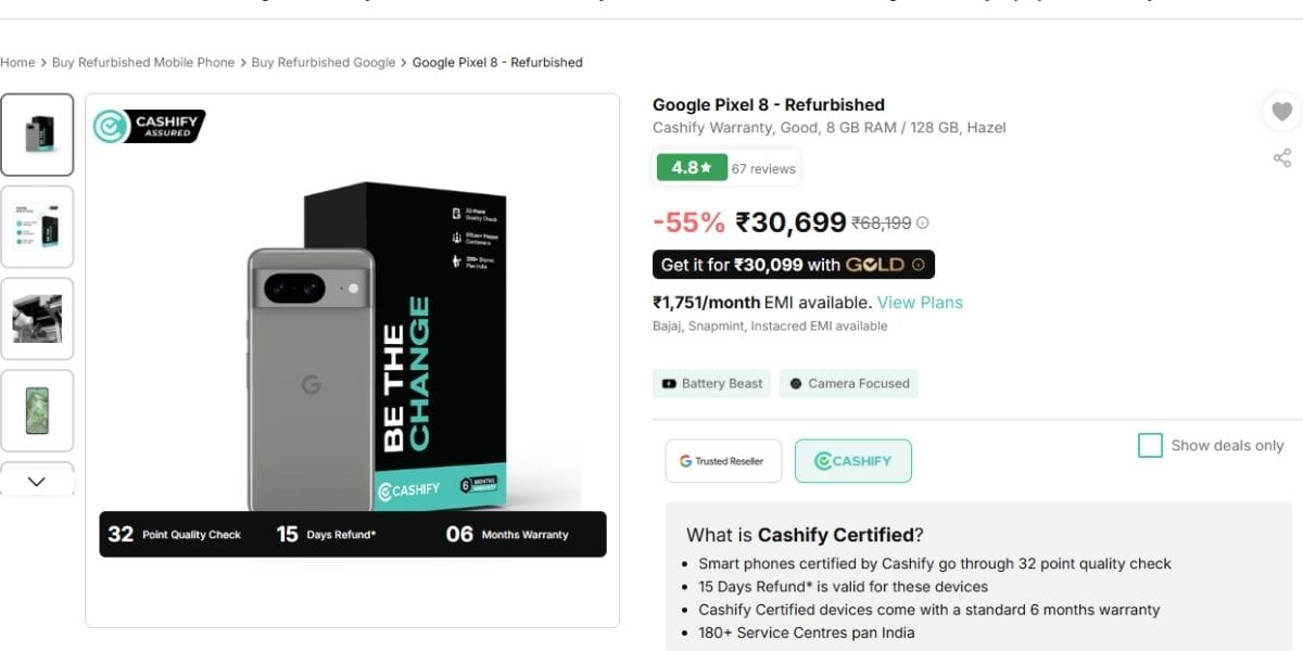 pixel 8 offer cashify