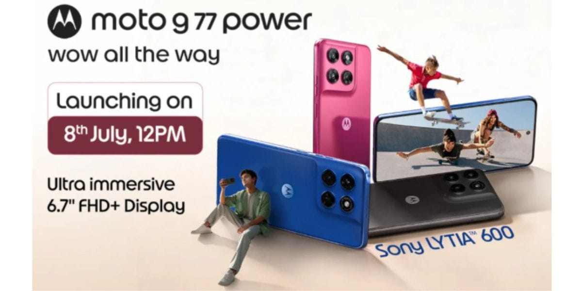 Moto G77 Power Launch Date Set For July 8: See Specs Here