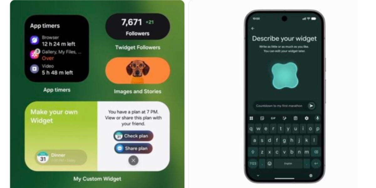 One UI 9.5 My Custom Widget Is Here: Just Tell AI And Watch Your Screen Transform