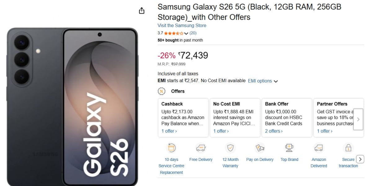 samsung s26 deal amazon