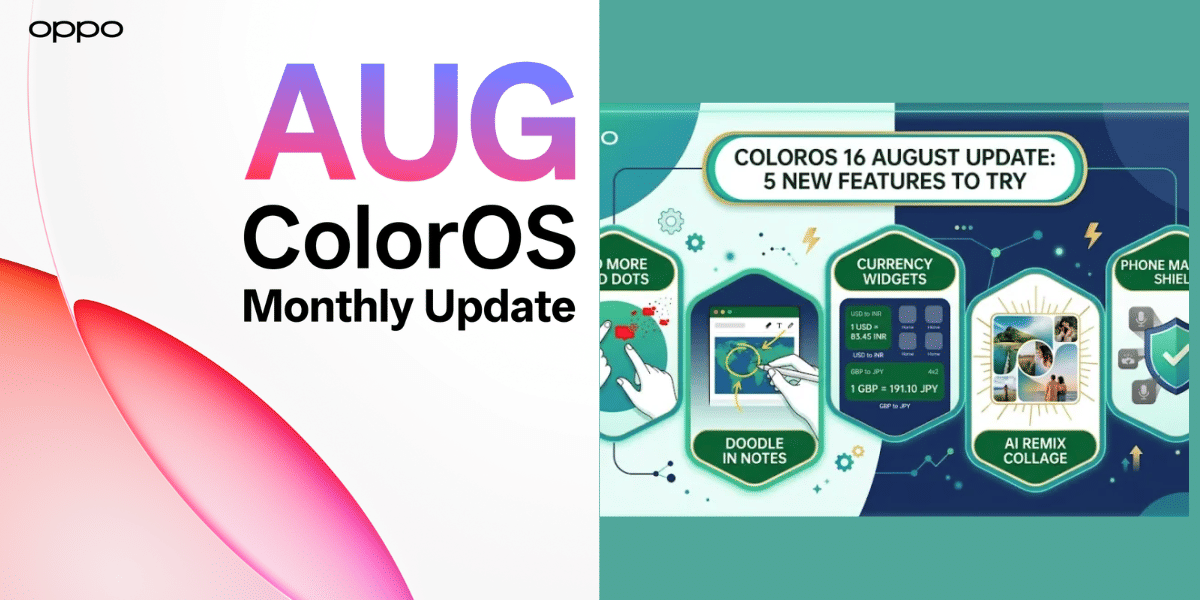 ColorOS 16 August Update New Features