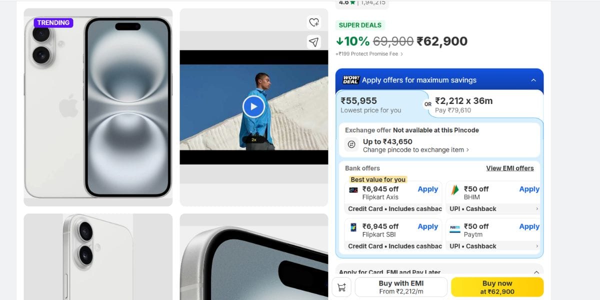 iphone 16 buy flipkart