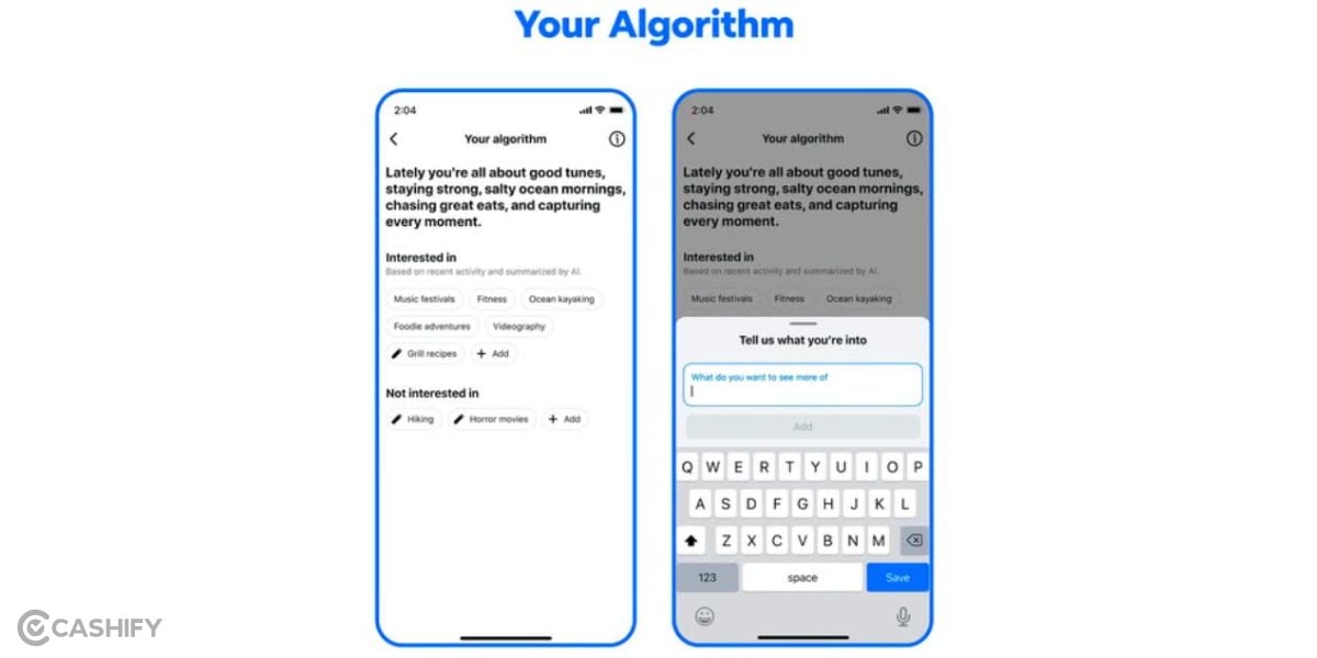 facebook your algorithm feature