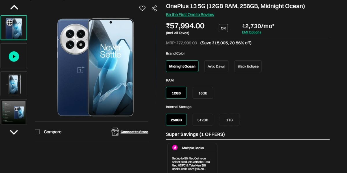 oneplus 13 croma offer