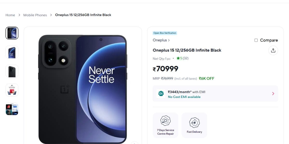 oneplus 15 discount offer