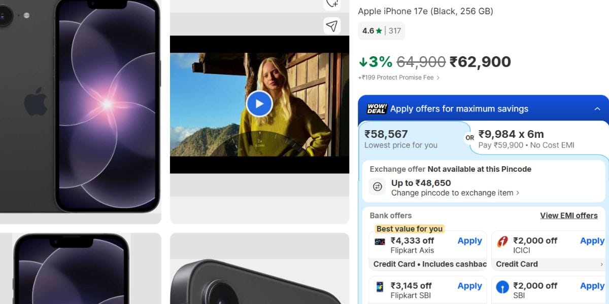 iphone 17e sale flipkart