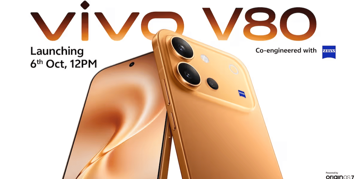 Vivo V80 will launch on October 6