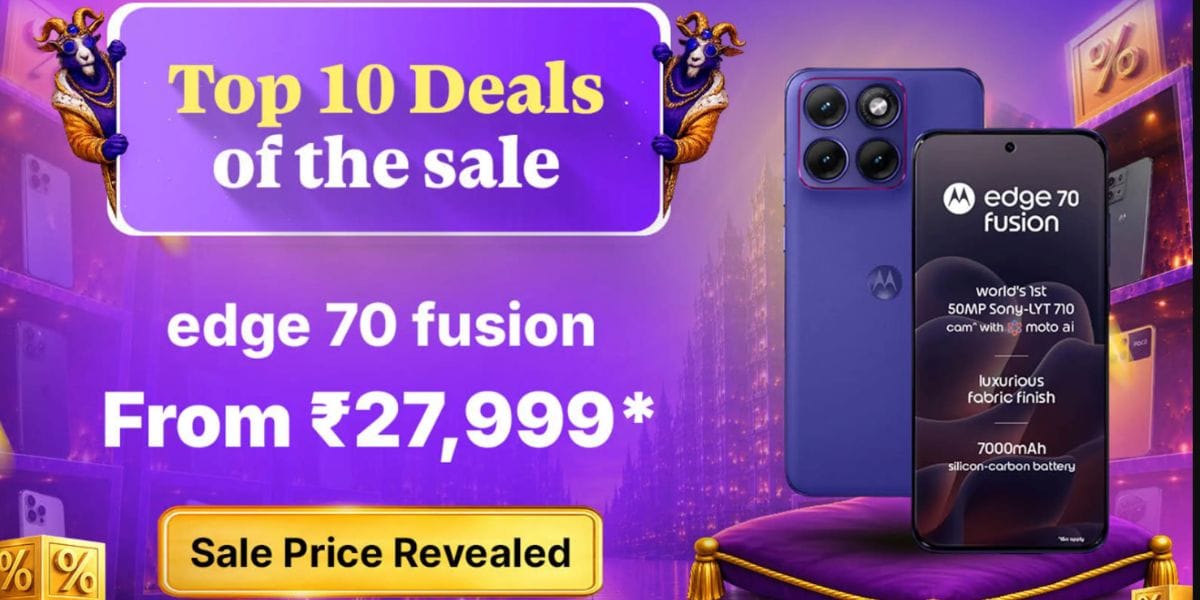 Motorola Edge 70 Fusion Price For GOAT Sale Revealed