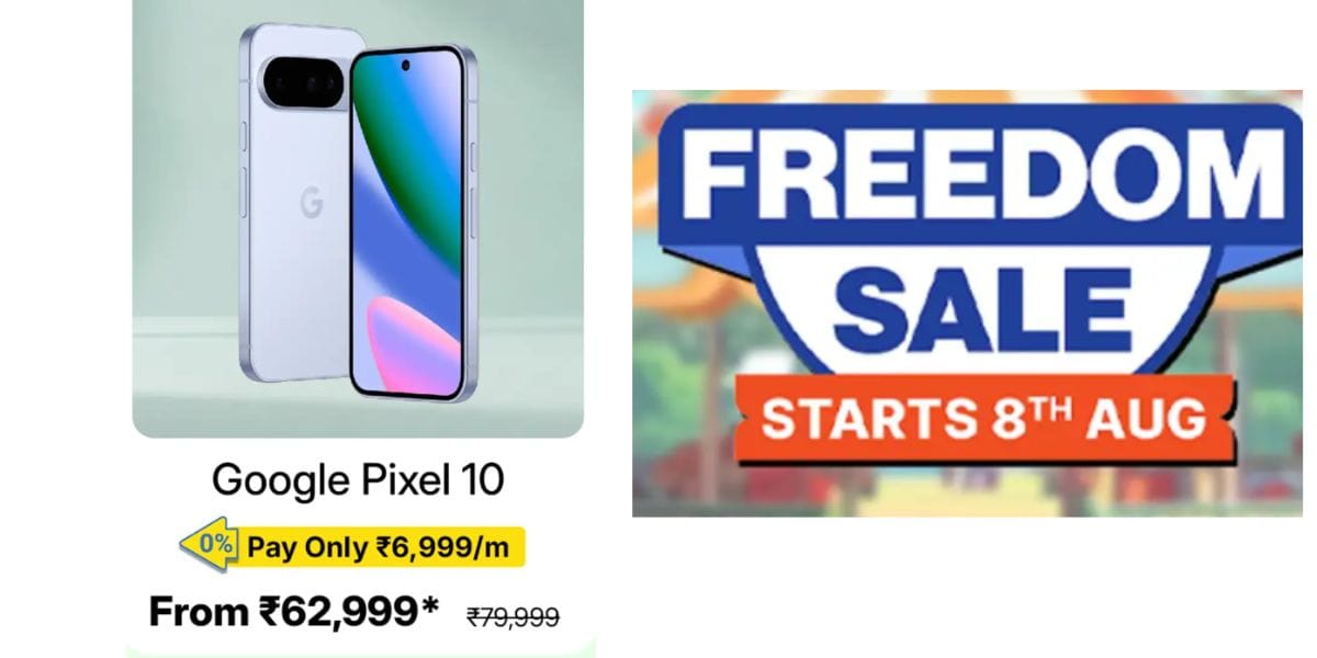 Pixel 10 Freedom Sale Offer Teased At Just Rs. 62,999!