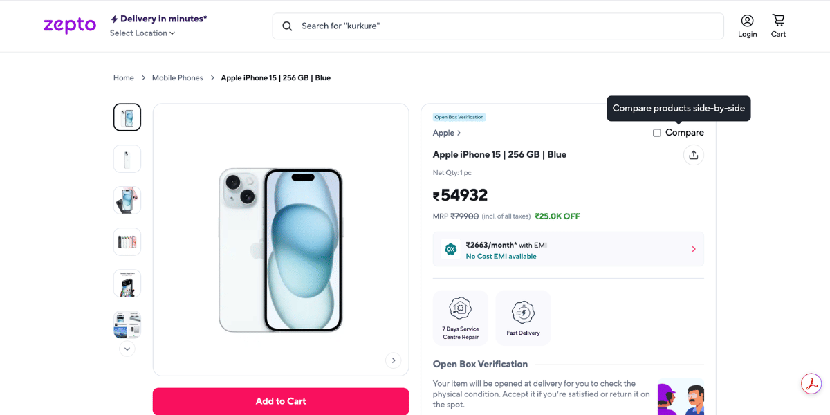 iPhone 15 Zepto