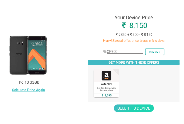 price for your old products on cashify