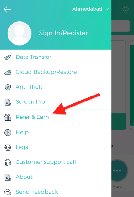 refer and earn through cashify