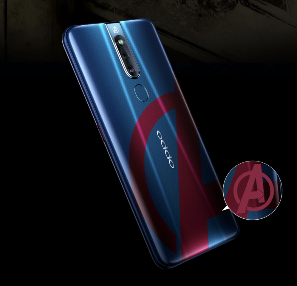 Marvel logo in Oppo F11 Pro