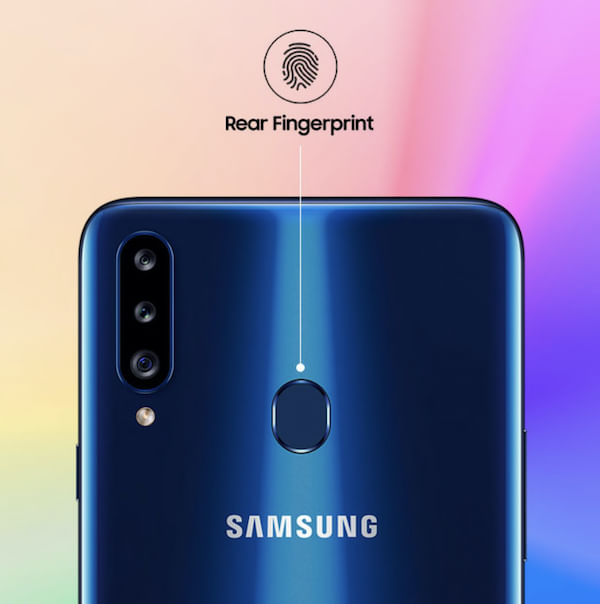 samsung galaxy a20s rear fingerprint sensor