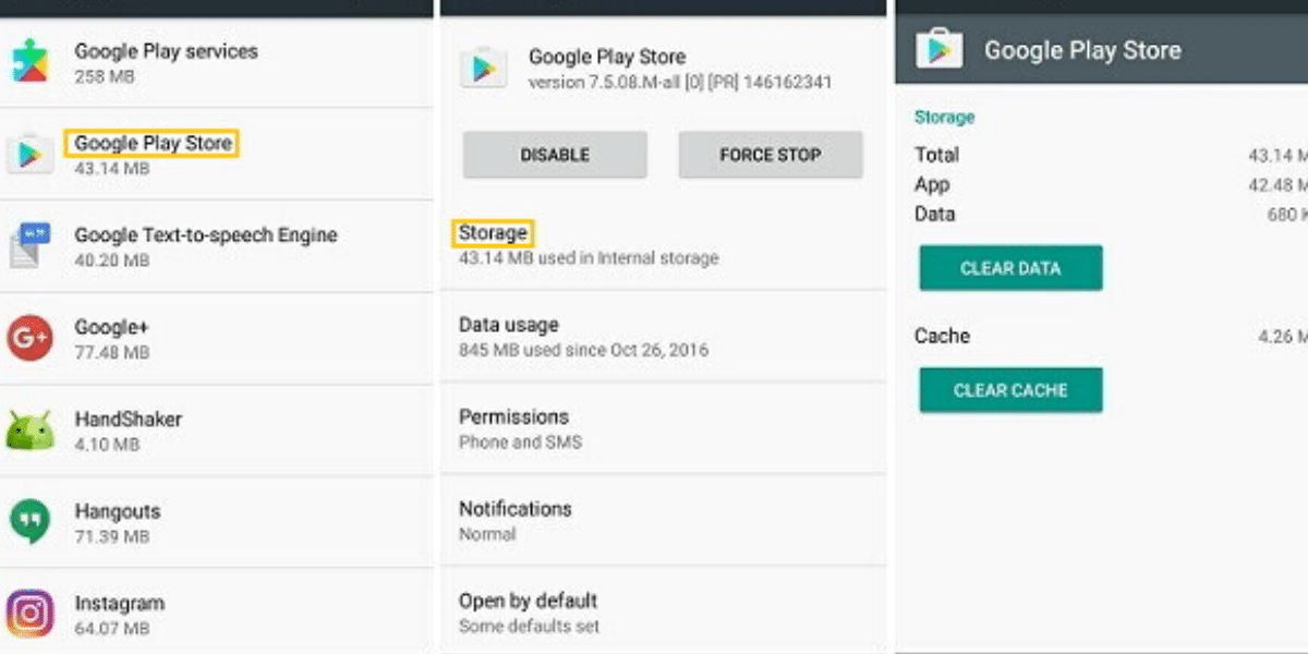 Clear Cached App Data