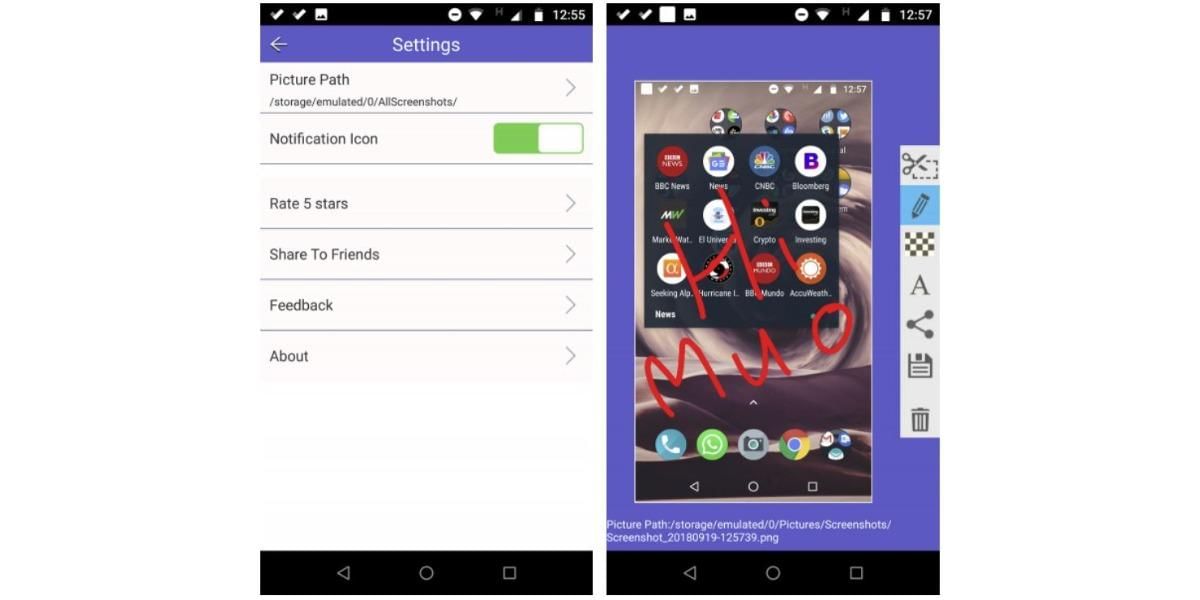 how to take a screenshot on android