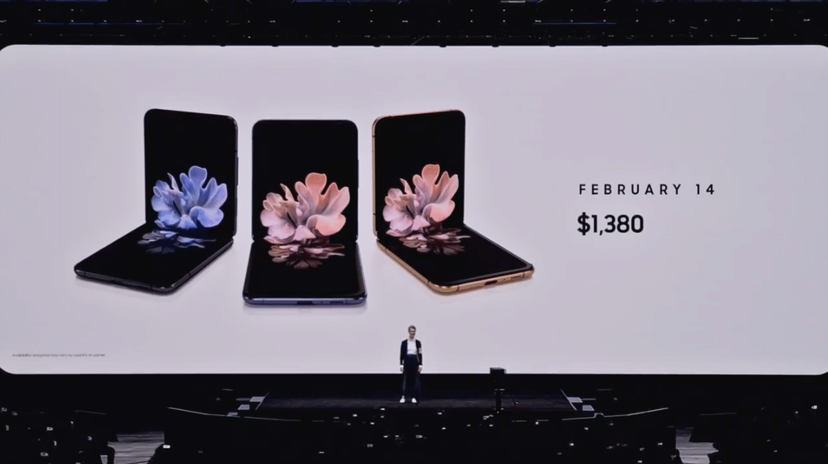 galaxy z flip reveal event