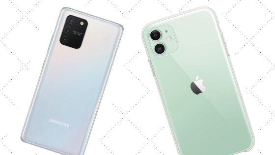 Apple iPhone 11 vs Samsung Galaxy S10 Lite Design Comparison