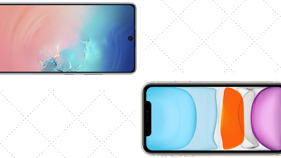 Apple iPhone 11 vs Samsung Galaxy S10 Lite Display Comparison