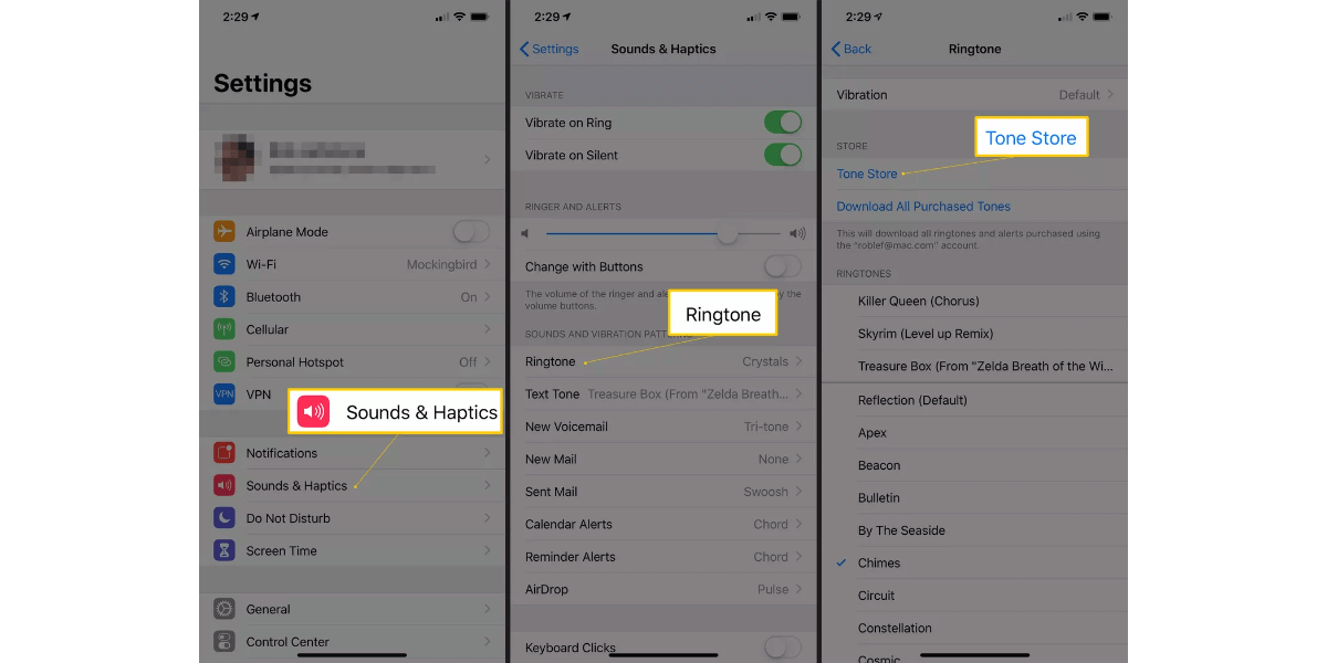 Change default ringtone on your iPhone