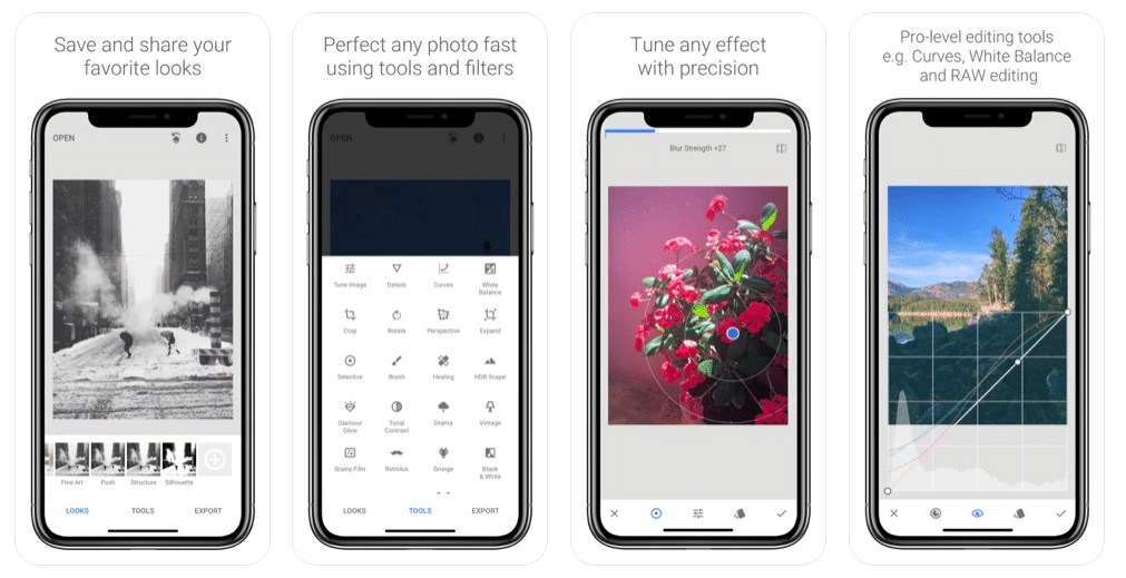 best image editing apps ios snapseed