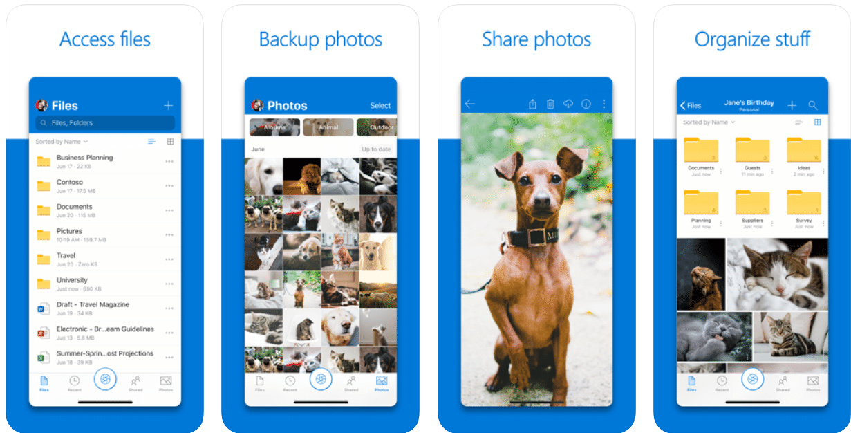Top 5 Cloud Storage Apps For iOS And Android microsoft onedrive