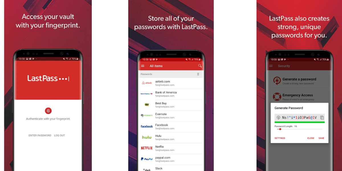 best password manager apps android lastpass