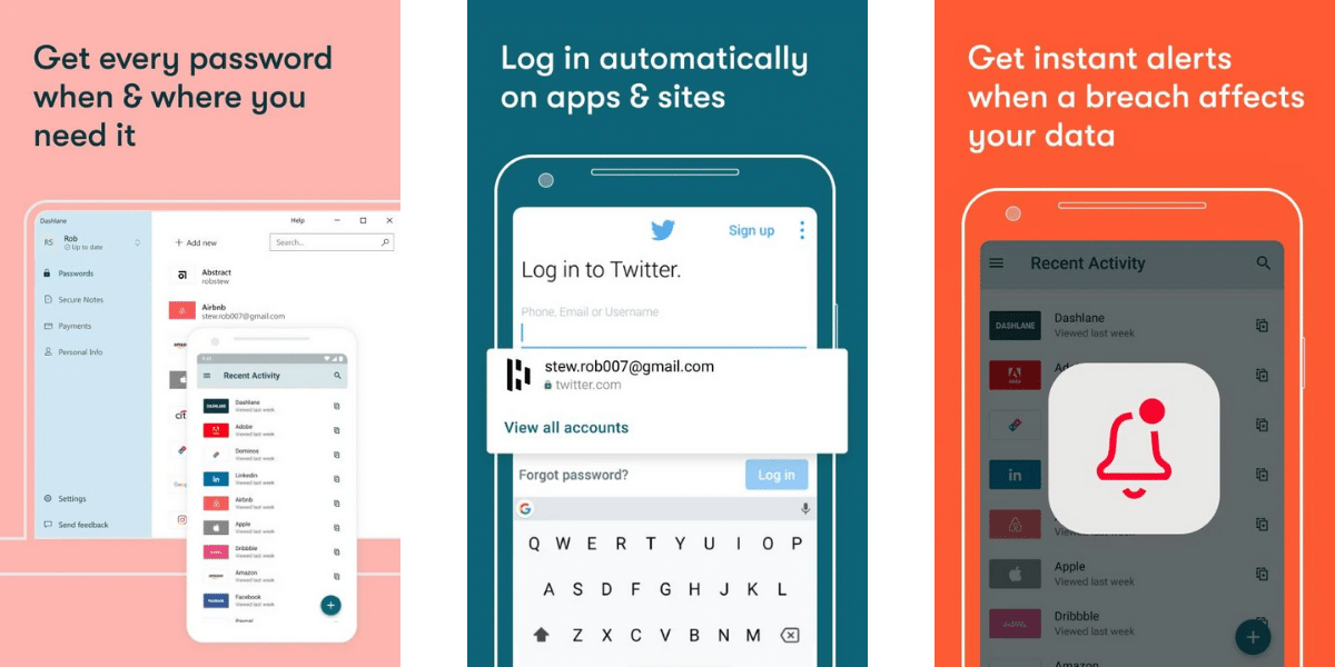 best password manager apps android dashlane