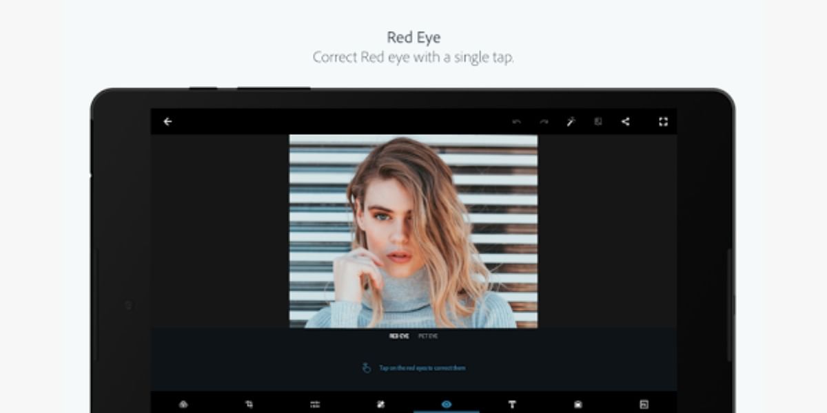 Red eye tool