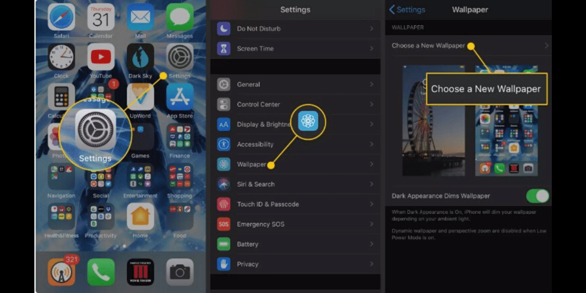 how to choose new live wallpaper