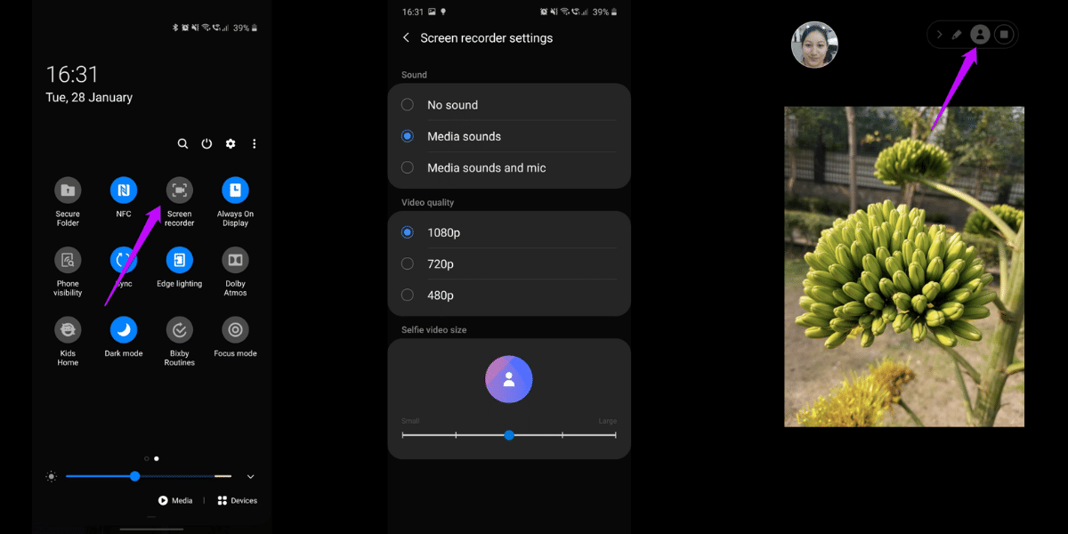 Samsung Galaxy S10 Lite Screen Recording