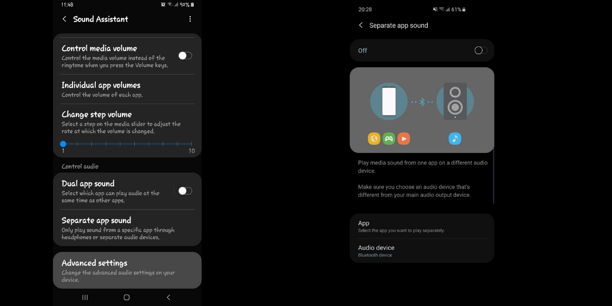 Samsung Galaxy S10 Lite App Sounds